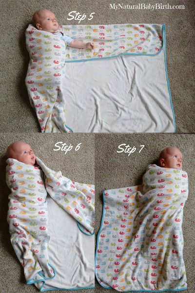 How To Swaddle a Newborn Steps 2